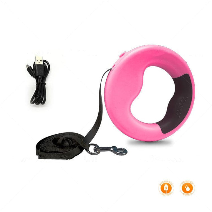 myhomenow.ch Haushalt Pink New LED Automatic Telescopic Traction Rope For Pets