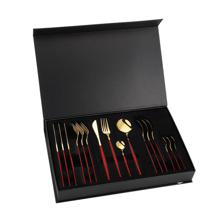myhomenow.ch Haushalt Red Gold Stainless Steel Portuguese Tableware Steak Knife