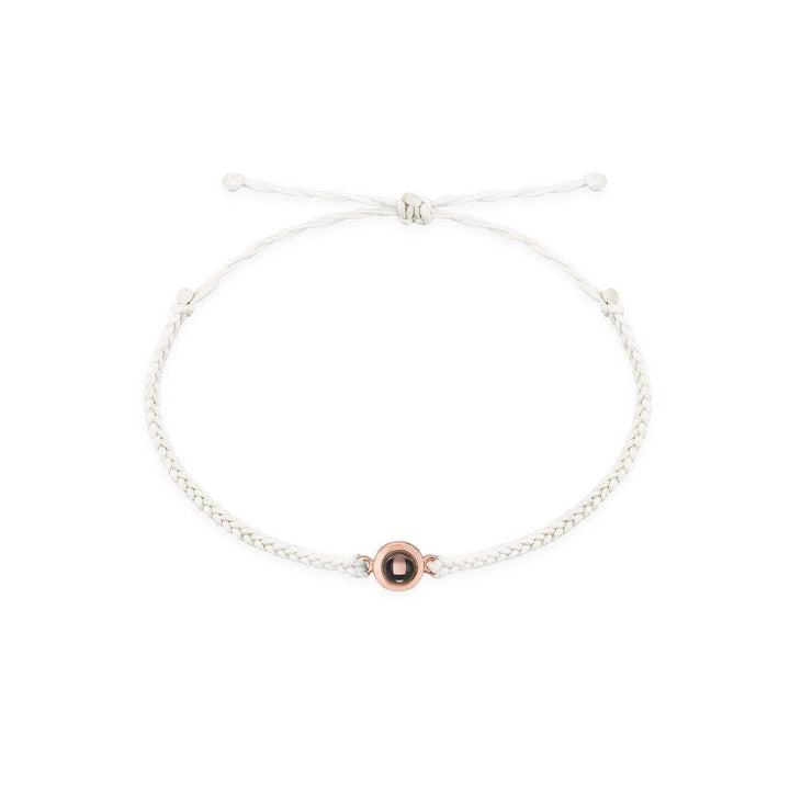 myhomenow.ch Haushalt Rose gold plus white rope / 1PC Europäischen Und Amerikanischen Neue Geflochtene Armband Foto Anpassung