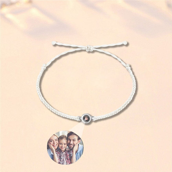 myhomenow.ch Haushalt Silver plus white rope / 1PC Europäischen Und Amerikanischen Neue Geflochtene Armband Foto Anpassung