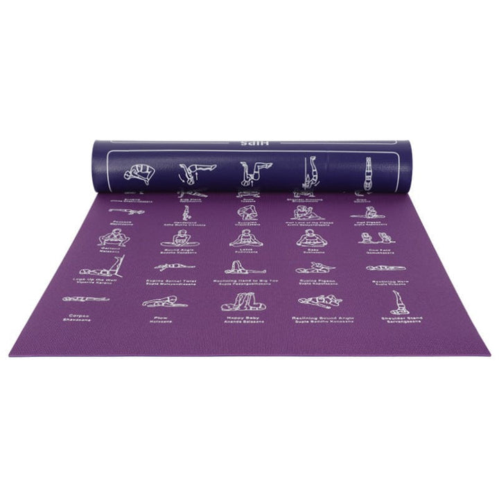 myhomenow.ch Haushalt Violett 173x61cm / 6mm Anti-Rutsch-Yoga-Matte, dein fester Standpunkt!