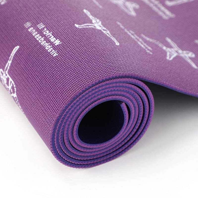 myhomenow.ch Haushalt Violett 173x61cm / 6mm Anti-Rutsch-Yoga-Matte, dein fester Standpunkt!