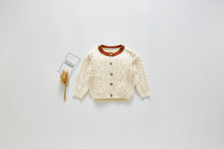 myhomenow.ch Haushalt Weiss / 100cm Langarm-Baby-Pullover