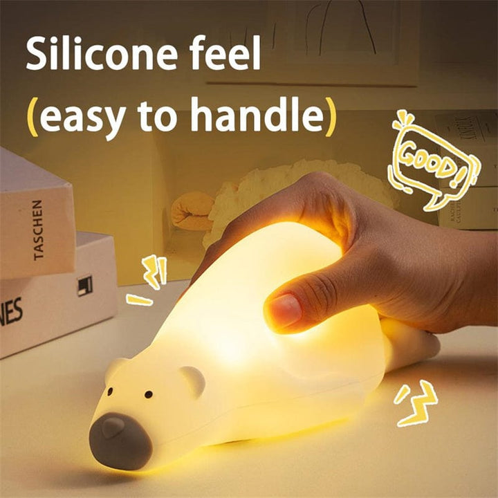 myhomenow.ch Haushalt White / USB Home Fashion Wiederaufladbare Silikon Nette Bär Lampe Pat Led-leuchten