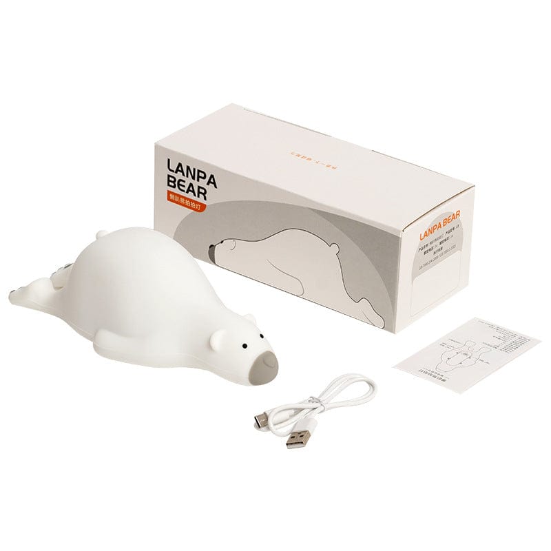 myhomenow.ch Haushalt White / USB Home Fashion Wiederaufladbare Silikon Nette Bär Lampe Pat Led-leuchten