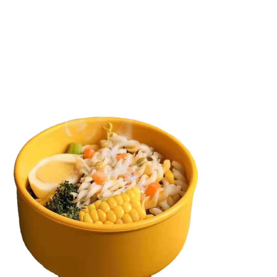 myhomenow.ch Haushalt Yellow / 250ml Round Microwave Silicone Lunch Box