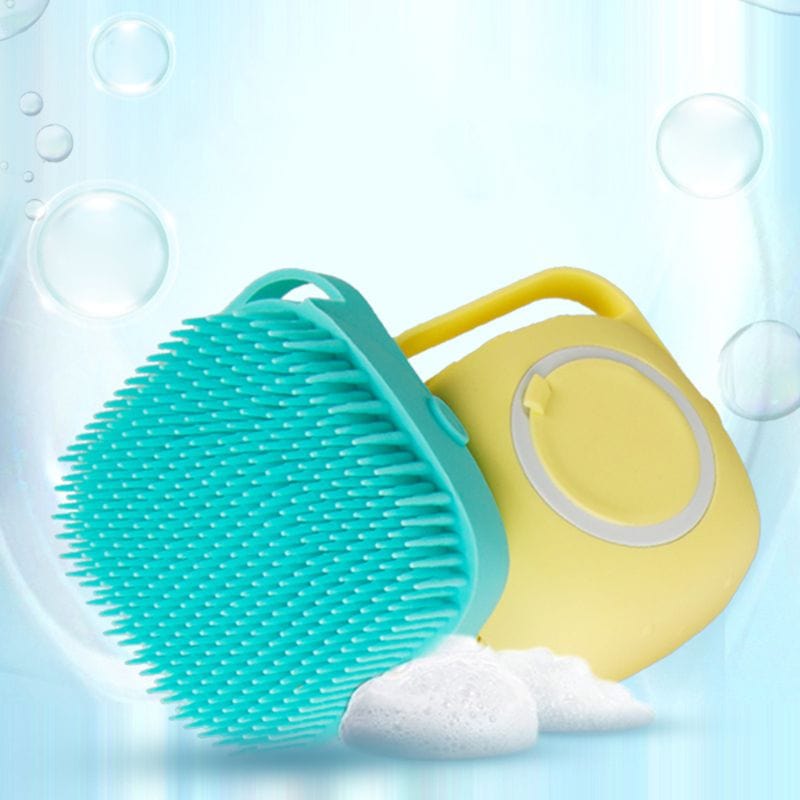 myhomenow.ch Haustier Soft Silicone Bristles Cat Dog Bath Brush Comb Scrubber Shampoo Dispenser For Pet Grooming Deshedding For Pet Washing