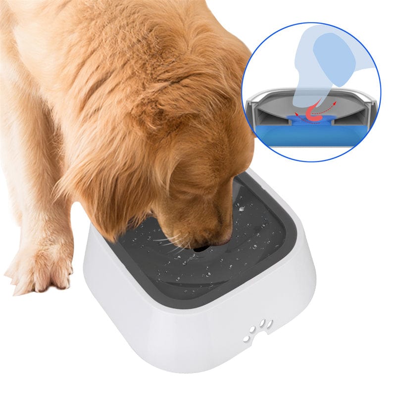 myhomenow.ch Haustier 1.5L Cat Dog Water Bowl Carried Floating Bowl Anti-Overflow Slow Water Feeder Dispenser Pet Fountain ABS&PP Dog Supplies