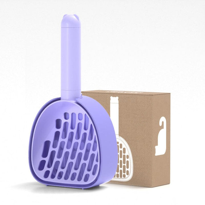 myhomenow.ch Haustier Base model lavender Cat Litter Shovel Plastic Cats Poop Scoop With Base Pet Cleanning Tool Cat Toilet Products Durable Litter Box Cleaner Shovel