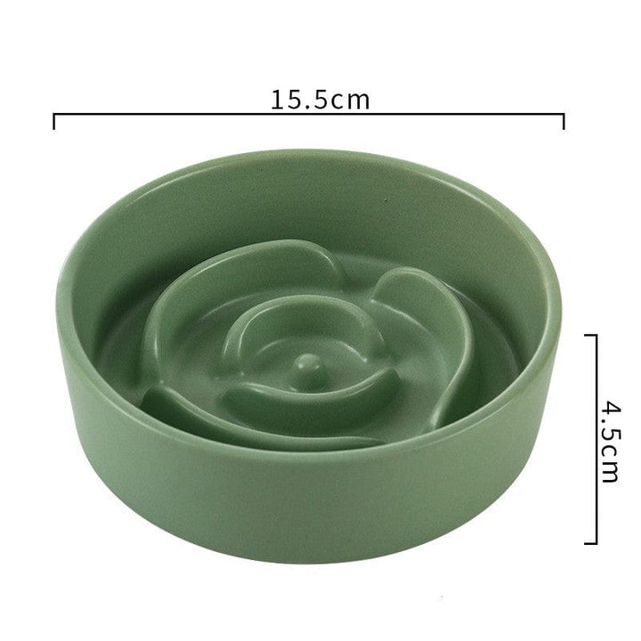 myhomenow.ch Haustier Green Ceramic Pet Cat And Dog Bowl Small And Medium-sized Dogs Puppy