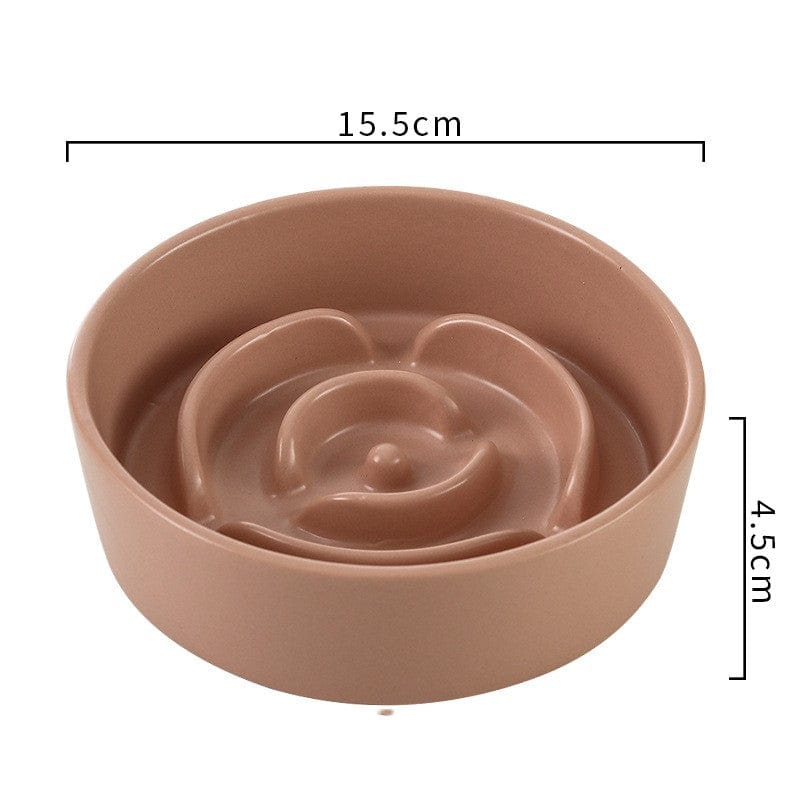 myhomenow.ch Haustier Lotus Root Starch Ceramic Pet Cat And Dog Bowl Small And Medium-sized Dogs Puppy