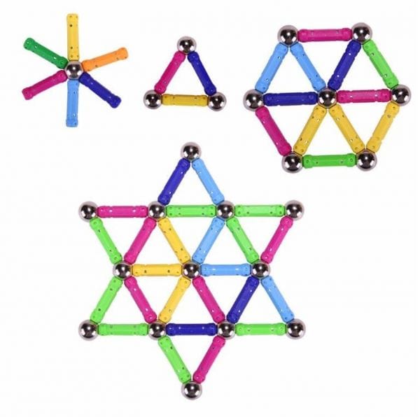 myhomenow.ch Kinder 150 bars 50 balls Large Magnet Toy Sticks & Metal Balls Magnetic Building Blocks Construction Toys For Baby Designer Educational Toy For Children