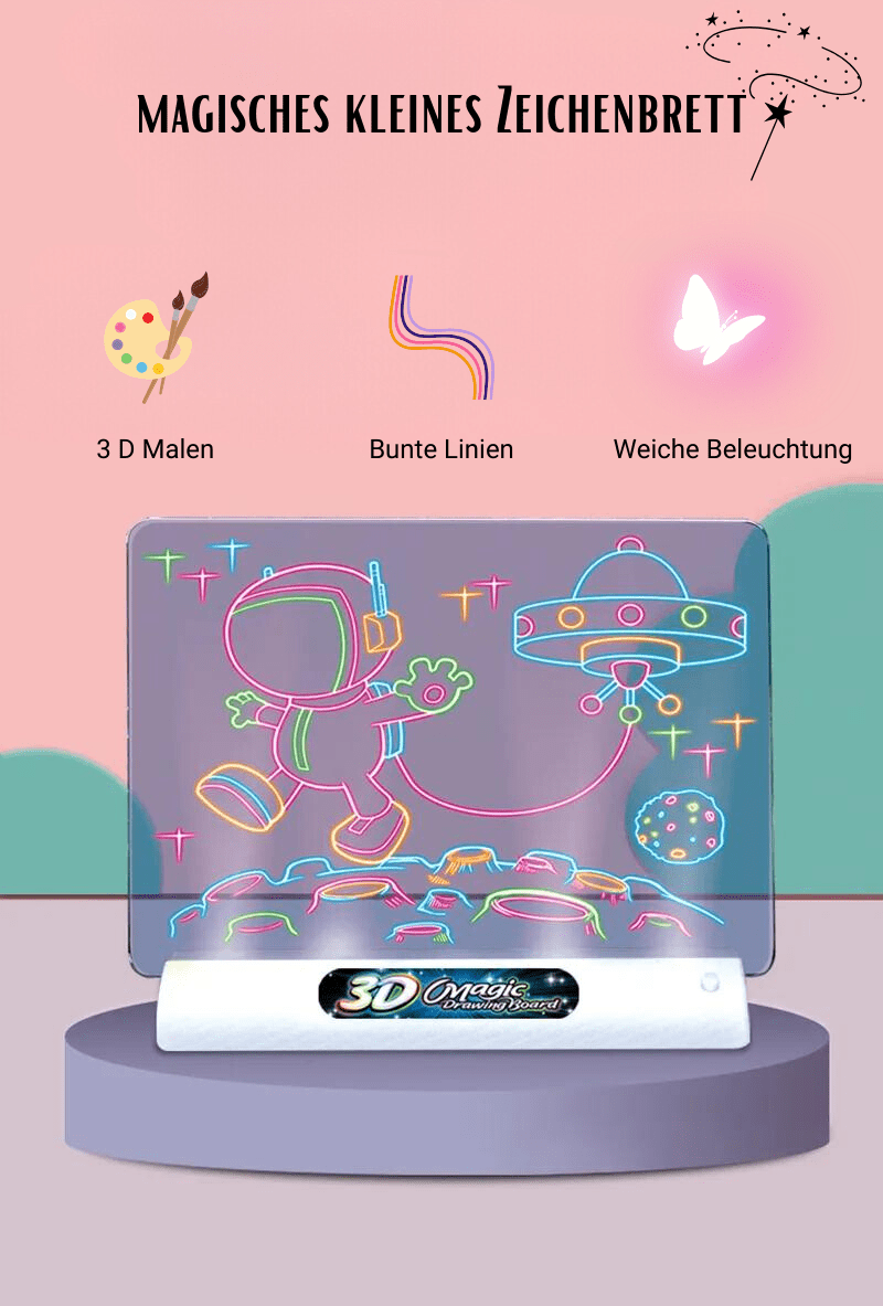 myhomenow.ch Kinder Magische 3D Zeichentafel