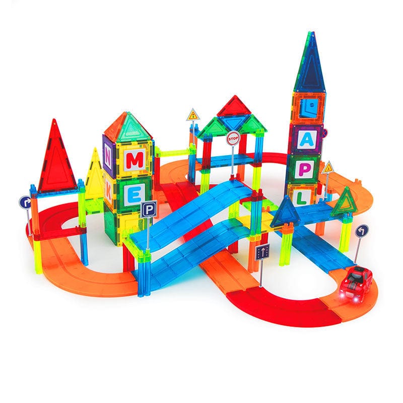 myhomenow.ch Kinder Piece Kids Magnetic Tile Car Race Track STEM