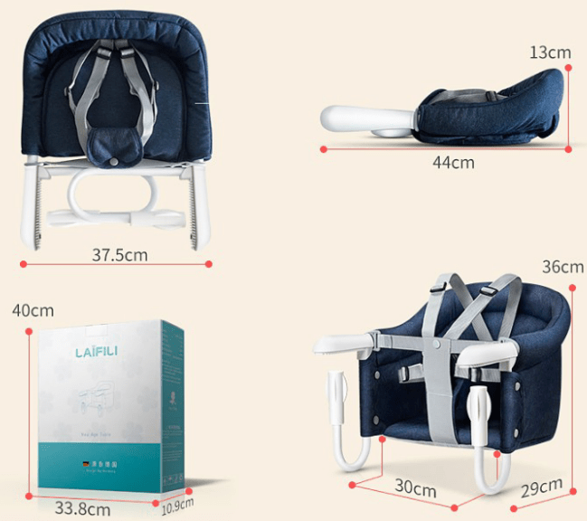 myhomenow.ch Kinder Tragbare Faltbare Baby Hochstuhl Sicherheit Gürtel Infant Fütterung Stuhl Booster Sitz Harness Abendessen Mittagessen Waschbar Haken-auf Stuhl