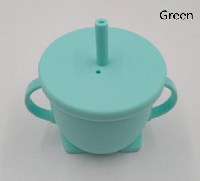 myhomenow.ch Kinder Green / 150ML Silicone Children's Sippy Cup, Baby Learn To Drink Cup, Baby Snack Cup