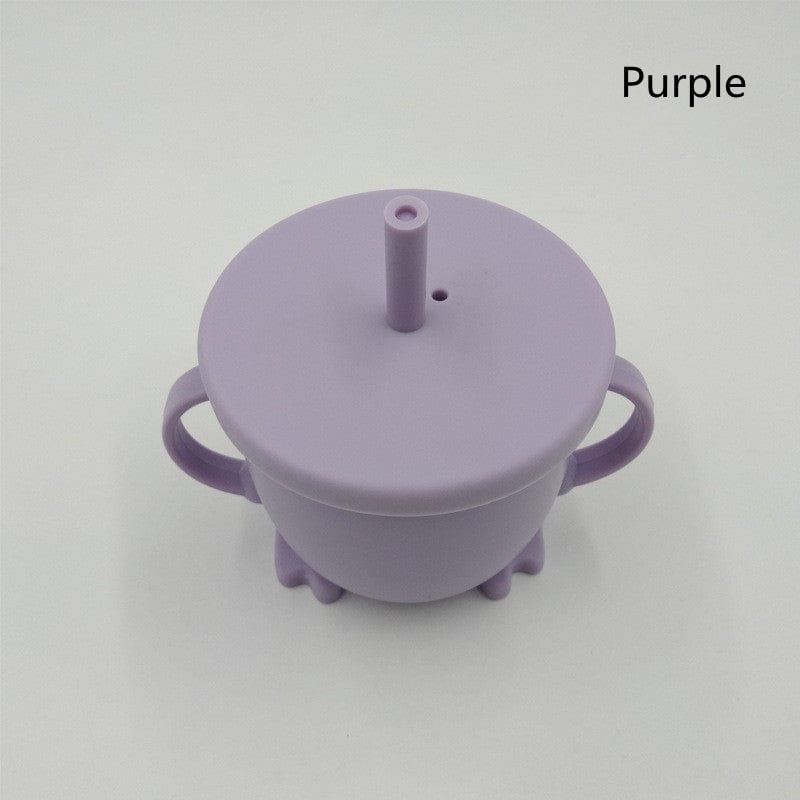 myhomenow.ch Kinder Purple / 150ML Silicone Children's Sippy Cup, Baby Learn To Drink Cup, Baby Snack Cup