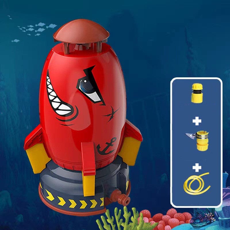 myhomenow.ch Kinder Red plus 5m water pipe / 1PCS Rocket Launcher Toys Outdoor Rocket Water Pressure Lift Sprinkler Toy Fun Interaction In Garden Lawn Water Spray Toys For Kids Summer Gadgets