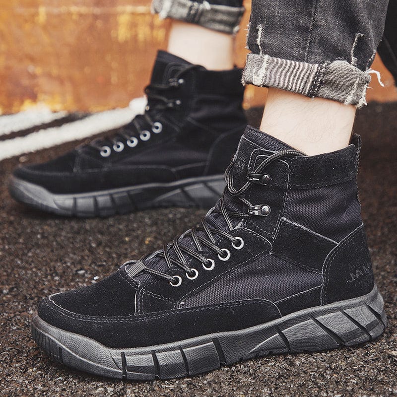 myhomenow.ch Kleidung Black / 39 Outdoor Work Boots Summer Cotton Boots Zhongbang Men's Boots Cloth Shoes