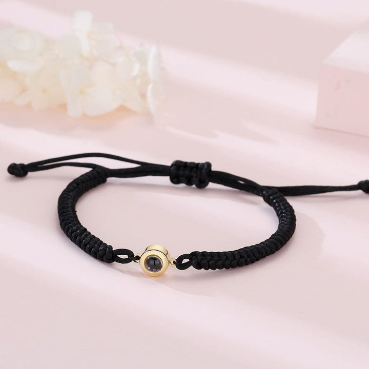 myhomenow.ch Kleidung Black Rope Gold 100 sprachen ICH Liebe Sie Nano Projektion Armband