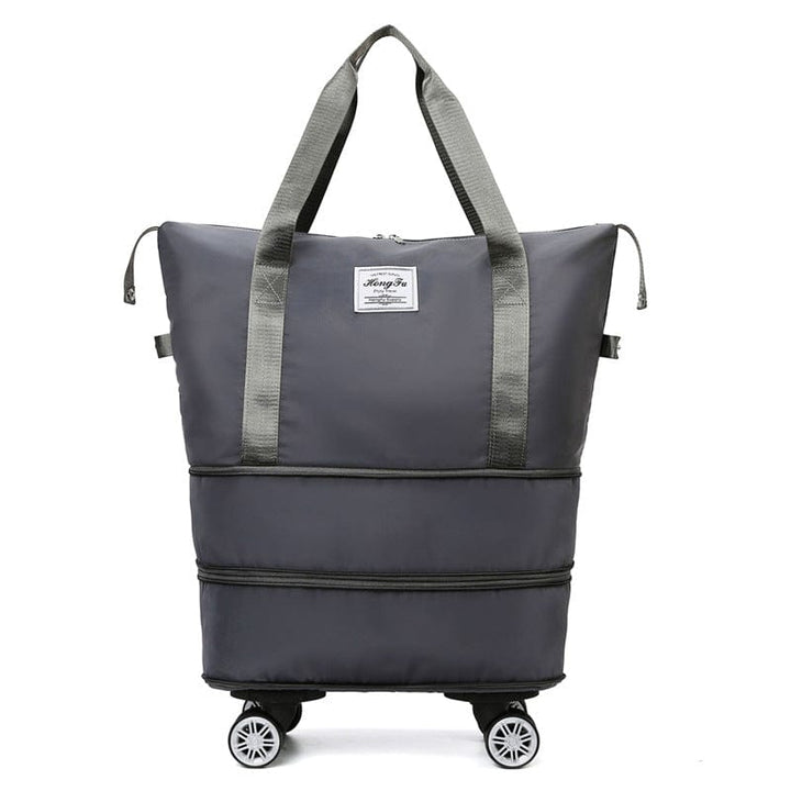 myhomenow.ch Kleidung Grey New Universal Wheel Travel Bag With Double-layer Dry And Wet Separation Fitness Yoga Shoulser Bags Sports Fitness Large Capacity Handbag Women