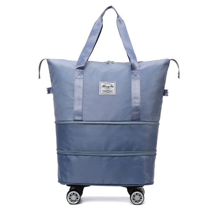 myhomenow.ch Kleidung Light Blue New Universal Wheel Travel Bag With Double-layer Dry And Wet Separation Fitness Yoga Shoulser Bags Sports Fitness Large Capacity Handbag Women