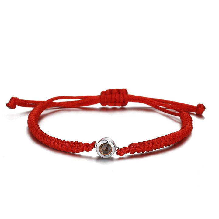 myhomenow.ch Kleidung Red rope silver 100 sprachen ICH Liebe Sie Nano Projektion Armband