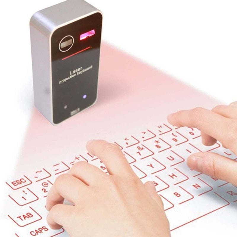 myhomenow.ch Schwarz Bluetooth Wireless Laser Tastatur