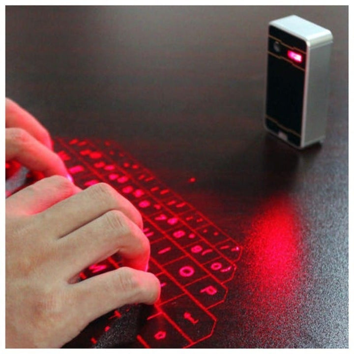 myhomenow.ch Schwarz Bluetooth Wireless Laser Tastatur